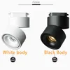 Track Light 4 przewody Lampy LED Regulowane sufit Downlight Cob 12W na buty z materiałami sklepy sklepowe według DHL