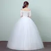 Abito da sposa di lusso 2018 Nuovo arrivo Estate Moda Principessa Ricamo in pizzo Mezza manica Cina Abiti da sposa Vestido Noiva