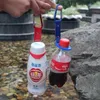 Wasserflaschenschnalle für Camping, Wandern, Überleben, Reisen, Karabiner, praktischer, hochelastischer Halterclip, einfach zu bedienen, 2mx ff