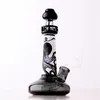 Hantverk Bongs Glas Bong Vatten Bongs Glas Vattenrör Dab Rig Lighthouse Form Dropship Deep Carving Craft Bong Bubblers 14.4mm Man Joint