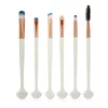 6pcs Fan shell Makeup Brushes Set Power Eye Shadow Brow Lip Concealer Fan Cosmetic Eyes Face Shell Make Up Brush Tool Kit