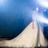 Ny ankomst spets bröllopsklänningar med avtagbara tåg Dubai brudklänningar Full ärm Nya Vestido de Noiva Casamento 2018