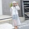 레인 코트 레인 코트 에바 방수 프로스트 투명 비옷 세련
