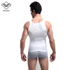 Wechery Men Slimming Vest Body Shaper for Man Abdomen Thermo Tummy Shaperwear tops Waist Control Tops Girdle Shirt S-2XL233o