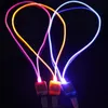 Nowatorskie oświetlenie LED Optyczne światłowca Luminous Work Card wisząca lina światła uśmiech