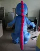 2018 Factory Blue Red Dinosaur Mascot Dino Costume for Adult to wear256q