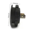 Rond étanche Auto bateau voiture moto DC5V-48V LED panneau Mini numérique Volt compteur de tension testeur moniteur affichage voltmètre