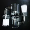 Accessoires de fumage d'épaisseur de 2 mm Banger thermique avec réacteur à noyau 14,5 mm 18,8 mm 100% Quartz Flat Top Gavel Banger pour Bong Dab Oil Rigs GQB21-24