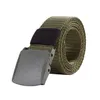 Ceinture en toile militaire pour hommes, ceintures tactiques du Corps des Marines, à boucle en plastique, en Nylon, pour Sports de plein air, Jeans décontractés