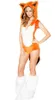 Vole Yetişkin Kadınlar Cadılar Bayramı Sahte Fux Fox Kostüm Seksi Hayvan Kostüm Fox Cosplay Süslü Elbise S19706234U