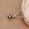 Groothandel Nieuwe Mode Voetbal Charm Hangers Kettingen Gepersonaliseerde Sport Team Gift Sieraden voor Jongens Gratis Verzending