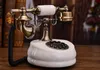 Antiguidade Europeia Madeira Sólida Telefone Retro Moda Creative American Home Fixo Chinês Chinês Linho Clássico