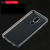 1.0mm Crystal Clear Soft TPU Case Cover för LG Q6 Q7 Q8 V30 V40 G5 G6 G7 100PCS