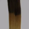 Ombre Brazilian Remy Hair Tape In Human Hair Extensions 100g Skin Weft 40pcs Straight Tape In Extensions Virgin Brazilian Hair 8A Grade