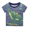 Ubrania niemowlęce dzieci chłopcy t-shirt topy z krótkim rękawem bawełniane kreskówki zwierzęta wzór t-shirt dzieci chłopcy miękkie kamizelki letnie ubrania