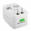 Chegada nova AU EUA REINO UNIDO DA UE Conversor Plug All in One Universal Internacional Adaptador de Tomada Porta Do Mundo de Viagem AC Power Charger