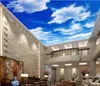 カスタムデコレーション壁画3D天井壁画3D壁紙青い空と白い雲リビングルームベッドルーム3D壁紙天井日本2652