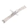 CARLYWET 13 17 19 20 22mm Hollow Curved End Solid Screw Links Silver 316L stainless Steel Replacement Watch Band Strap Bracelet209C