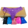 6 couleurs DENTELLE Coton Femmes Sexy Strings G-string Sous-Vêtements Culottes Mémoires Pour Dames T-back, 1 pcs/Lot 169 S923