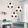 Voetbal Glas Hanglamp Licht Handgemaakte Voetbal Suspension Globe Round Ball Lighting Armure Restaurant Hotel Bar Kinderen Kinderkamer