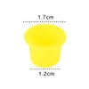 Wholesale-100pcs Yellow Tattoo Ink Cup for permanent body art Pigmen Holder M size For Tattoo Accessories Cleaning Products