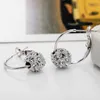 Moda austriaca sfera di cristallo orecchini in oro argento orecchini di alta qualità per donna gioielli da sposa festa Boucle D039oreille Fem7867589