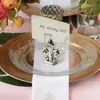 Gratis frakt 100pcs Silver Fleur de Lis Place Card Holder Bröllop favoriserar Event Party Tabell Decors Tillbehör Engagement Anniversary Ideas