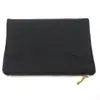 30pcs lot plain black cotton canvas cosmetic bag with black lining blank canvas gold zip pouch custom print bag factory DHL s256g