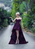 Seksowne Purple Prom Dresses 2019 Sweetheart Backless High Formalne Suknie Wieczorowe Graduation Cocktail Party Dressvestido De Festa Custom