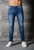 Skinny Jeans Men Svart Streetwear Classic Hip Hop Stretch Jeans Slim Fit Fashion Biker Style Tight Dropshipping Man Byxor