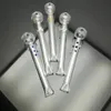 Glazing pot with flat mouth Wholesale Glass Hookah Glass Water Pipe Fittings
