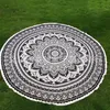 Nowy Poliester Okrągły Ręcznik Plażowy Hippie Mandala Madala Tapestry Boho Hippie Indyjski Obrus ​​Yoga Mata Surycowa Szal Wrap Indian Mat Picnic