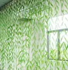 緑の柳の籐の枝編み細工品竹の枝の葉のシミュレーションのぶら下がっている家の装飾の造られた花180cm 20pcsの休暇