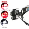 USB Rechargeable Head Lamp T6 LED Headlamp 6000LM High Power 10W 18650 Head Flashlight White Red Lighting Lamp For Hunting