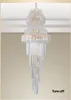 Modern Crystal Chandeliers Lights Fixture LED Lamps American Golden K9 Crystal Chandelier Hotel Lobby Hall Stair Way Home Inoodr Lighting