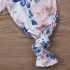 2018 Neugeborenes Baby Schlafsack Blumen Und Pflanzen Gedruckt Langarm Swaddle Blanket + Hairband 2 Stücke Schlafsäcke Baby Jungen Mädchen Neugeborenen Wrap