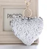 New Styles Unique Sequin Heart Keychain Bag Car Pendant Accessories Pop Key Rings 9 Styles