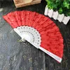 Sequins Dancing Fan Creative Design Peacock Folding Hand Fans Women Stage Performance Prop Multi Color W8023