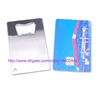 100pcs a lot Free shipping Polybag Packing Wallet Size Stainless Steel Credit Card Bottle Opener Openers