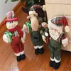 Buon Natale Alto 36 cm Natale Alce Babbo Natale Pupazzo di neve Bambole Fornitori per feste Decorazioni per la casa Decorazione per feste di compleanno