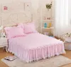Bettrock zu Hause Textil 13pcs weiße Spitzenbettenblech Prinzessin Betten romantische Bettwäsche bettbeschale Girls Geschenk für 150x200180x7300735