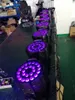 6 piezas con flightcase 24x18w 6in1 RGBWAUV LED LED Etapa de luz LED PAR LUZ 6IN1 INTERIOR LED PAR CANS