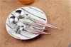 JANKNG 1-Piece Pink Style Cutlery Eco-friendly 18/10 Stainless Steel Dinner Knives TeaSpoons Dinning Forks Dinnerware Sets Table