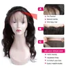 Предварительно выщипанные объемные волнистые волосы с застежкой Бразильские 360 кружевные ленты спереди с пучком 360 кружевных натуральных человеческих волос с Bady Ha7480074