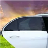 2pcs Car Side Window Sunshades Sun Shade Cover Rear Kids Baby Max UV Protection Block Mesh Shield Accessories Car-styling245V