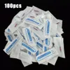 Microblading Round Needles 21R 100 Pcs Agulhas Tebori Tattoo Eyebrow Permanent Makeup Needles Blade Maquiagem Red Plastic Tube