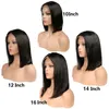 Human Hair Lace Front Bob Wigs Brazilian Curly Short Full Lace Wig with Baby Hair Side Part Glueless Lace Front Wig for Women