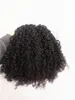 ブラジルの人間の処女のレミー変態巻き毛前絆のヘアエクステンションナトラルブラックカラー1G / PC 100G 1束