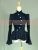 Spring women Ruffled shirts Vintage Victorian short jacket Ladies gothic blouse lolita costume