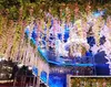 Decorazione di nozze Fiore artificiale 110 cm Elegante seta a 7 colori Glicine Vine Rattan per centrotavola